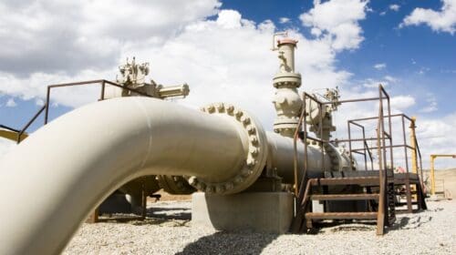 Natural Gas Pipeline in Wyoming Photo by Jim Parkin