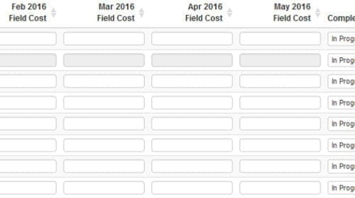 afe monthly project forecasts