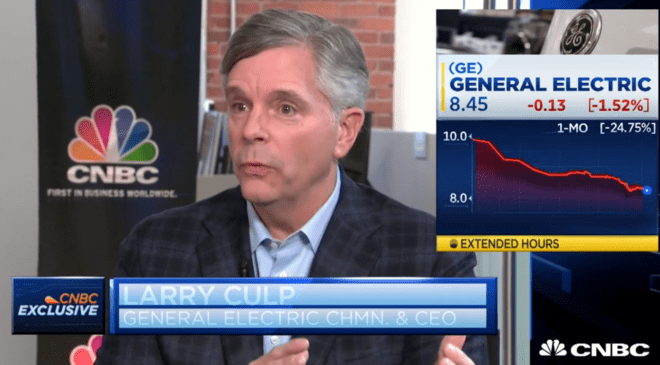 GE Chairman and CEO Larry Culp Speaks with CNBC’s David Faber