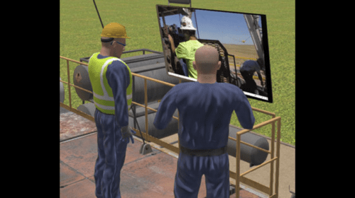 Qbit VR Drilling Platform Training Situations and Qbit VR Training – Photo courtesy of Qbit Technologies