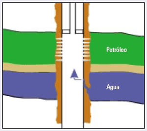 Leak in the production pipeline, coating pipe or packer Source: Sánchez 2006