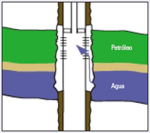 Flow behind the casing pipe Source: Sánchez 2006