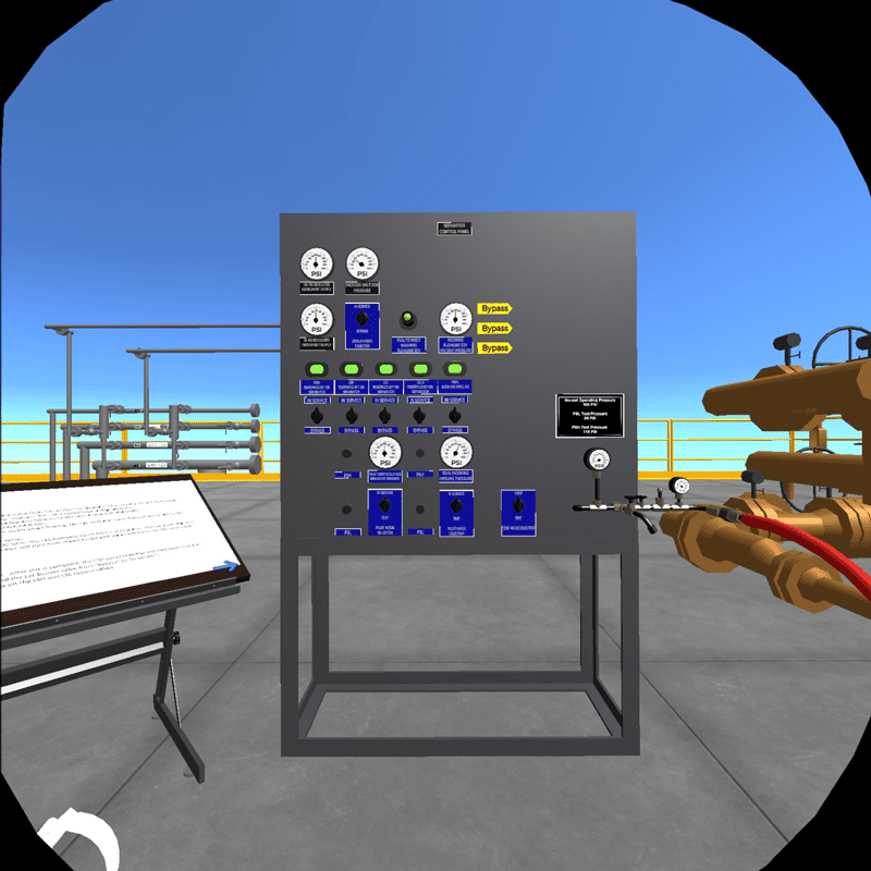 Utilizing Technology to Create a Customized Training Experience 3 Using VR, users are immersed in an offshore environment and can perform tasks and walk through processes in the same way they would on real equipment, reducing financial cost and risk.