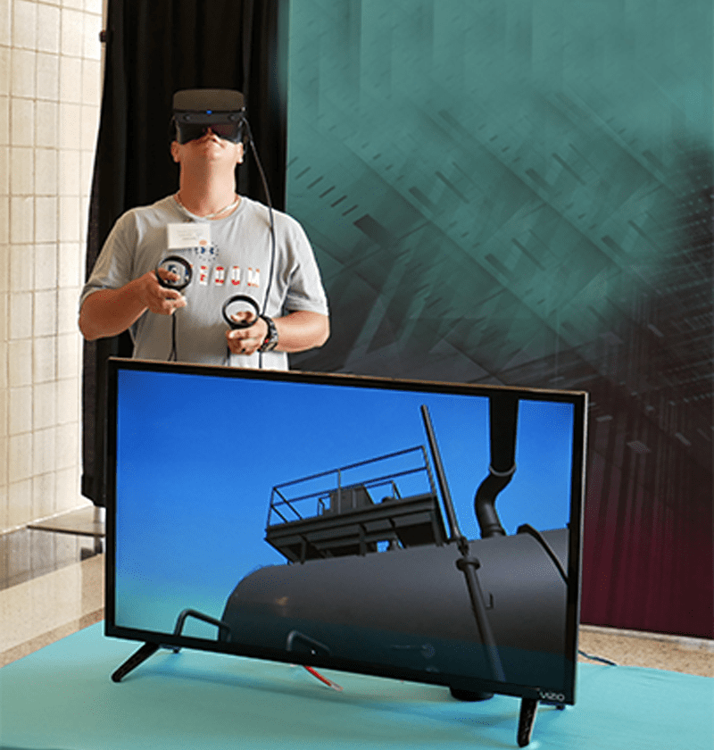 Utilizing Technology to Create a Customized Training Experience 5 A Danos employee participates in training via a virtual, interactive platform with a qualified assessor. The VR platform intertwines with iCAN’s competency and learning software to perform regression analytics, allowing the company to enhance employee development through individualized training.