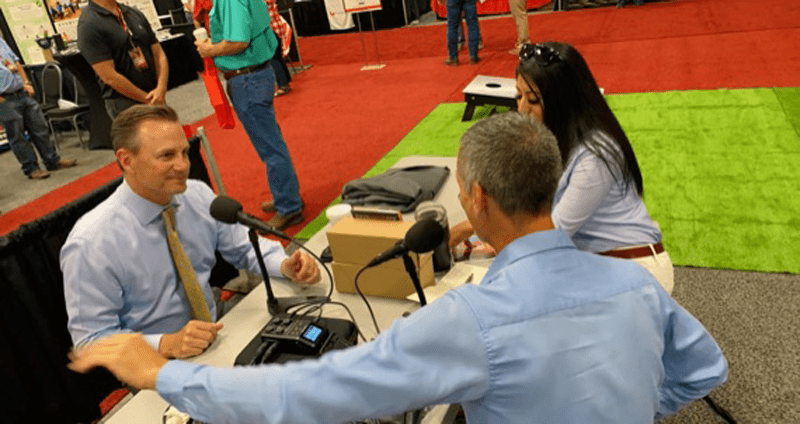 Midland, Texas, Mayor Patrick Payton interviewed by Jason Spiess and Maira Vargas at the Shale Energy Resources Tradeshow and Conference in Midland, Texas.