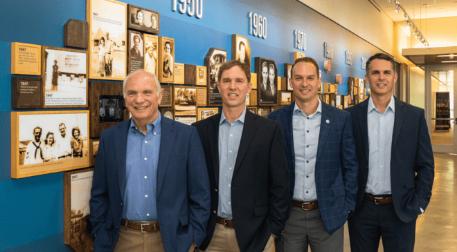 Owners (left to right) Hank, Mark, Paul and Eric Danos