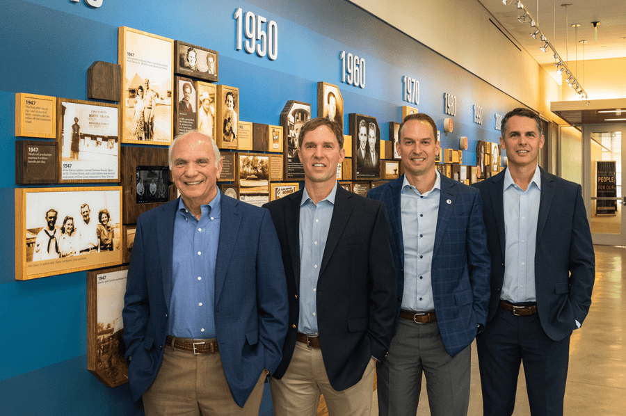 Danos Celebrates 75 Years of Business 1 Owners (left to right) Hank, Mark, Paul and Eric Danos