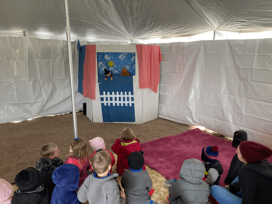 The FFA puppet show at the Morton County Fair.