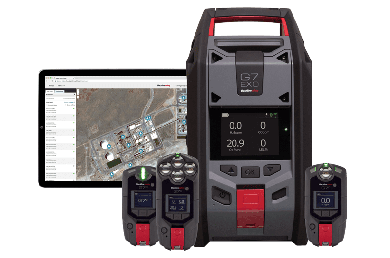 Workplace Safety Trends Show Transition to Technology-Driven Solutions 1 The G7 EXO proves multifaceted with its ability to remotely collect and transfer data from four different gas monitoring locations. Photo courtesy of Blackline Safety.