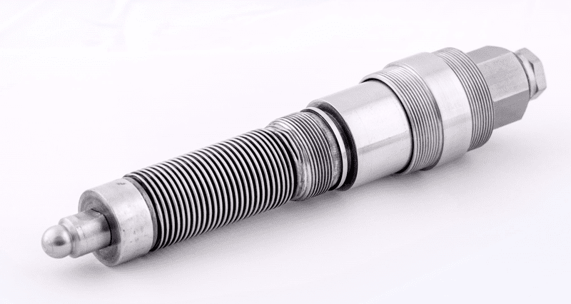 Stainless steel construction, no degrading plastics.
