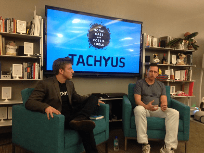 Alex Epstein and Peter Thiel discuss Epstein’s book The Moral Case for Fossil Fuels (2014).