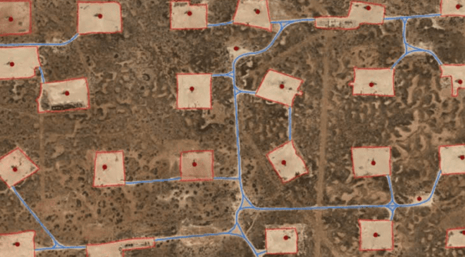 For Site and Route Planning and Compliance-Related Data Collection, Aerial Imagery Saves Serious Time and Money 17 Adding planimetric vector datasets to the imagery can pinpoint the presence and location of surface structures to help in site planning. Photos courtesy of Prius Intelli.