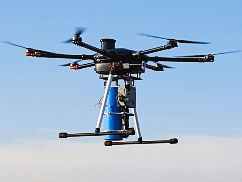 Image 4: BlueHawk mounted on aerial drone.