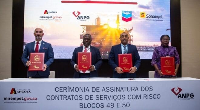 Chevron has signed risk service contracts for Block 49 and 50 in Angola’s Lower Congo Basin