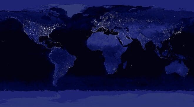 earth, world, lighting