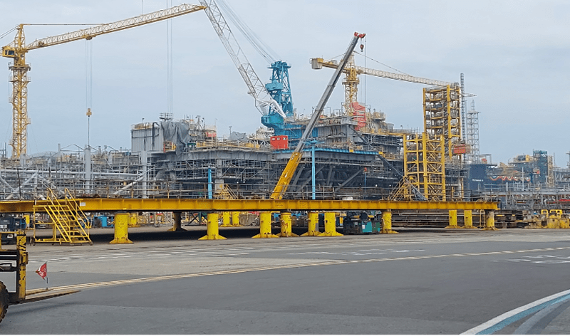 Deepwater offshore assets being constructed in South Korea and then will be sailed to the Gulf of Mexico for final operation.