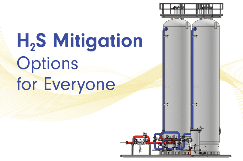 H2S Mitigation Technologies for All Industry Sectors 1 Modular SULFURTRAP® Lead/Lag Vessel System, an Iron Solid Adsorbent Option for H2S Mitigation. ©2025 Merichem Technologies™