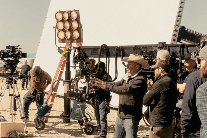 Creator Taylor Sheridan on set. Photo credit: Emerson Miller/Paramount+