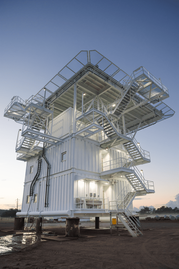 Gulf Land Structures provides the oil and gas industry with living quarters and office modules that can be outfitted with specialty features like helicopter landing decks.