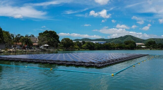 Indonesia begins building 92 MW floating solar project 13 Indonesia is developing a new floating solar project