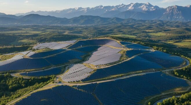 Forget the Eiffel Tower: France just covered a mountain with 112,000 panels solar panels 46 Mountain solar panels