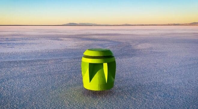 It works even during snowfall — Green "pod" wind turbine produces 2 kW free at home 23 snowfall green pod extreme