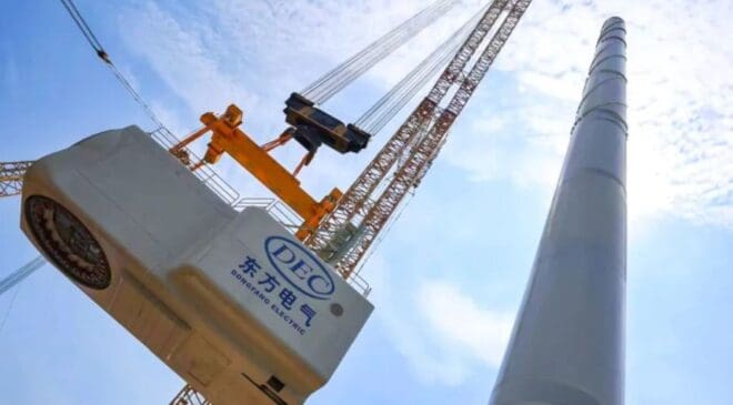 It's like a 67-story skyscraper in New York — China's offshore wind turbine shatters records over the water 2 China wind turbine offshore