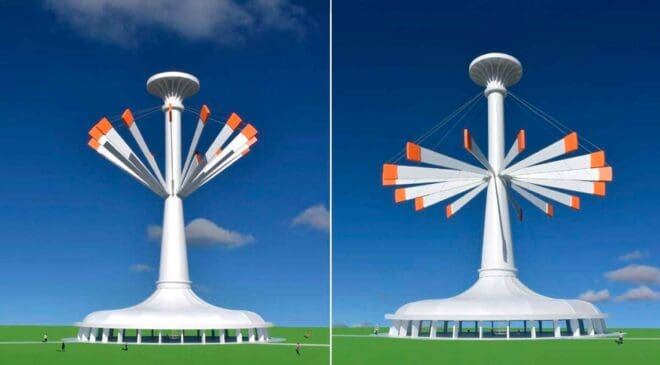 A California architect set out to build a solar-powered sculpture — Then it revealed how gravity itself can generate energy 44 moving solar and gravity sculpture