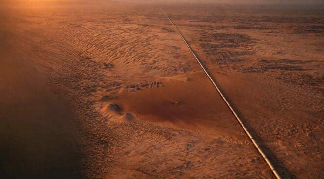 After the Hormuz crisis, a new energy lifeline emerges — 745 miles through the desert to transport 7 million barrels a day 38 oil pipeline through the desert