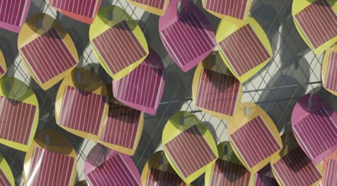 You’ve seen solar panels on roofs a thousand times — Now a Solar Ivy-style mesh of photovoltaic leaves can coat your walls like plant vines and help power your home 29 a mesh net with solar panel leaves