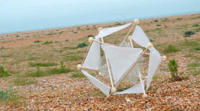 It looks like a crumpled ball of paper in the wind until it starts spinning and helping crops grow 9 landbased biomimetic system rolling in wind