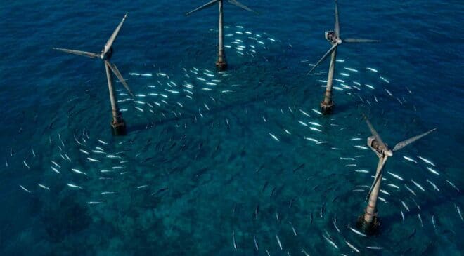 Researchers noticed subtle changes in fish behavior near offshore turbines and now believe something unusual is happening underwater 19 Fish swimming around wind turbines