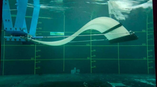 This tidal turbine mimics the movement of snakes underwater to generate energy by harnessing invisible ocean currents 4 tidal turbine under water