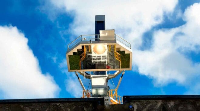 This lens can concentrate sunlight and turn it into green hydrogen, effectively ‘beaming’ energy down 13 concentrated solar power plant