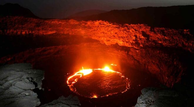 Iceland drilled into a volcano to capture geothermal energy until it created the first lava well ever seen, erupting crystals at 1,800 ºF 11 magma well geothermal energy