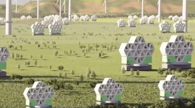 Engineers studying how bees move are designing stacked ‘honeycomb’ turbines with tiny flapping wings to capture more wind 21 honeycomb-shaped ground level wind turbines
