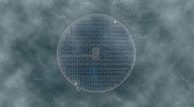 A solar plant was built in one of Earth’s most violent seas until life beneath the panels created its own climate and helped tame 32-foot waves 10 floating solar plant on turbulent seas