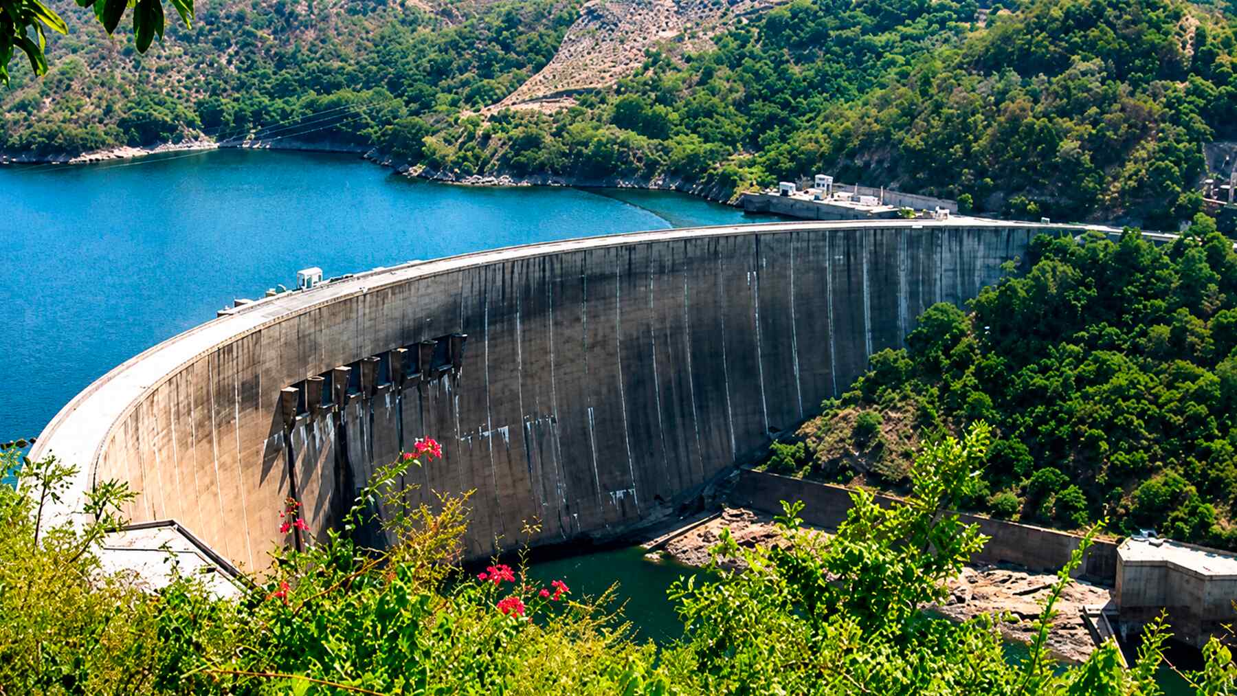 The Kariba dam in Africa