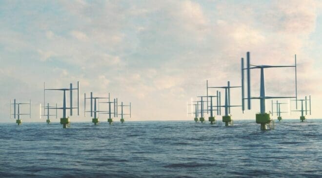 Engineers have created a turbine that spins like a giant top 3,200 feet beneath the sea to capture hidden ocean energy 23 floating wind turbines at sea