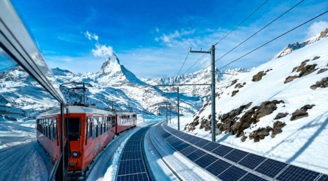 Solar panels are now buried beneath live Swiss train tracks, and every passing train is either proving the idea works or slowly destroying it 11 12. Energies Media Solar panels are now buried beneath live Swiss train tracks and every passing train is either proving the idea works or slowly destroying it