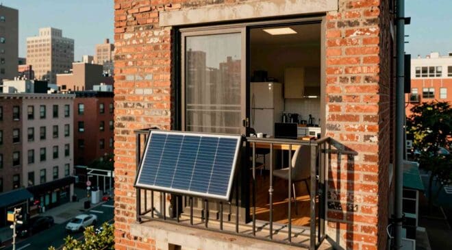 Millions of New York renters couldn't afford rooftop solar until someone realized a balcony outlet might change everything 16 13. INTERNAL Millions of New York renters couldnt afford rooftop solar until someone realized a balcony outlet might change everything