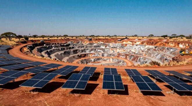 Buried beneath the Botswana savanna, one of Africa's most famous diamond mines just bet its entire energy future on the sun 19 14. INTERNAL Buried beneath the Botswana savanna one of Africas most famous diamond mines just bet its entire energy future on the sun