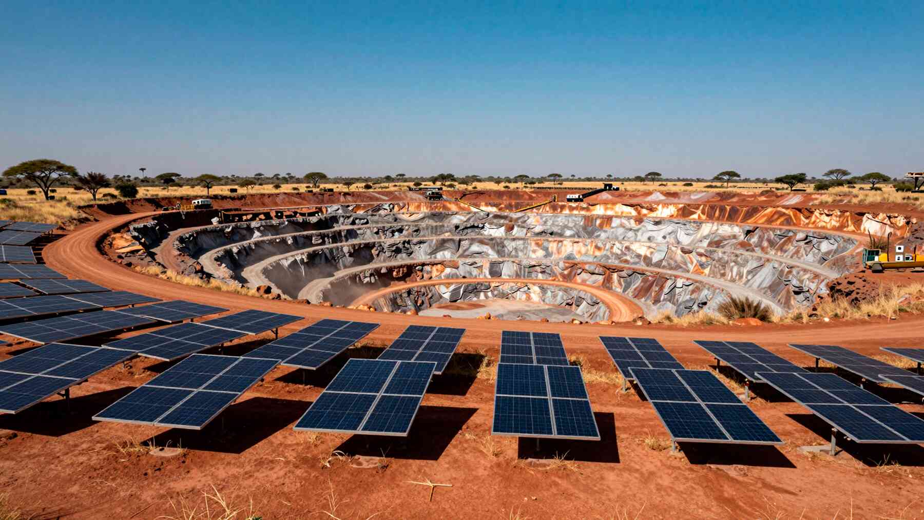 Buried beneath the Botswana savanna, one of Africa's most famous diamond mines just bet its entire energy future on the sun
