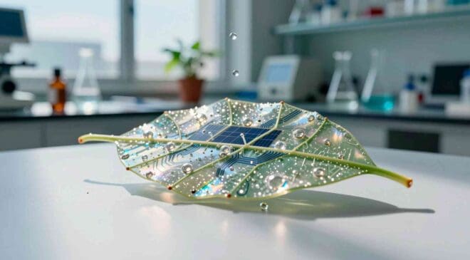 Cambridge scientists built a solar-powered "living" leaf out of sparkling water that makes clean fuel from thin air 8 Cambridge, living leaf
