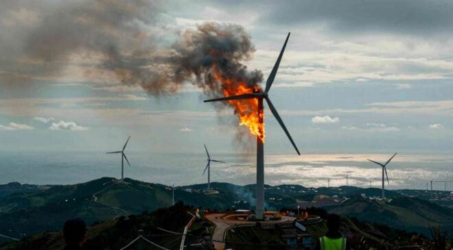 Taiwan's wind turbines powered a clean energy dream until one of them caught fire 13 Taiwan