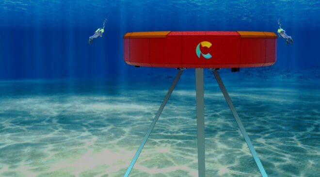 A floating buoy off the Atlantic coast just turned ocean waves into grid electricity for the first time in history 42 wave energy converting buoy