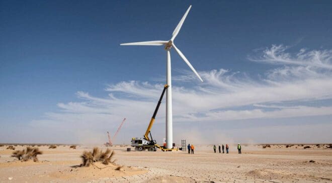 Engineers erected a full-scale wind turbine in one of the world's windiest deserts without ever calling a crane 18 Engineers erected