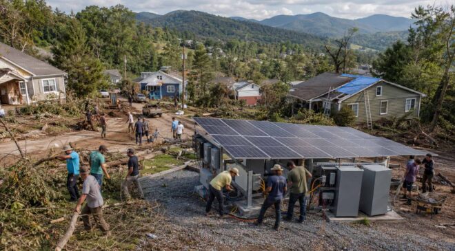 After Hurricane Helene plunged their Asheville neighborhood into darkness, one immigrant community decided to become their own power source 39 Power