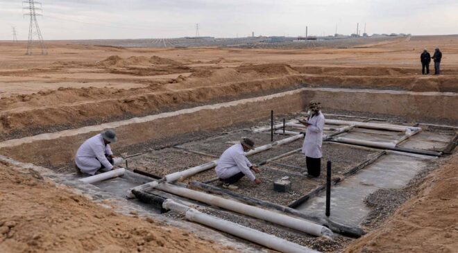 Researchers found that winter cold could be buried beneath a Chinese desert and pulled back out months later to keep solar plants running through brutal summer heat 15 Solar