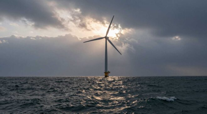 A North Sea wind turbine kept producing more or less power than the forecast said it should, and the answer was hiding in the turbulence and weight of the air around its blades 10 15. GES A North Sea wind turbine kept producing more or less power than the forecast said it should and the answer was hiding in the turbulence and weight of the air around its blades